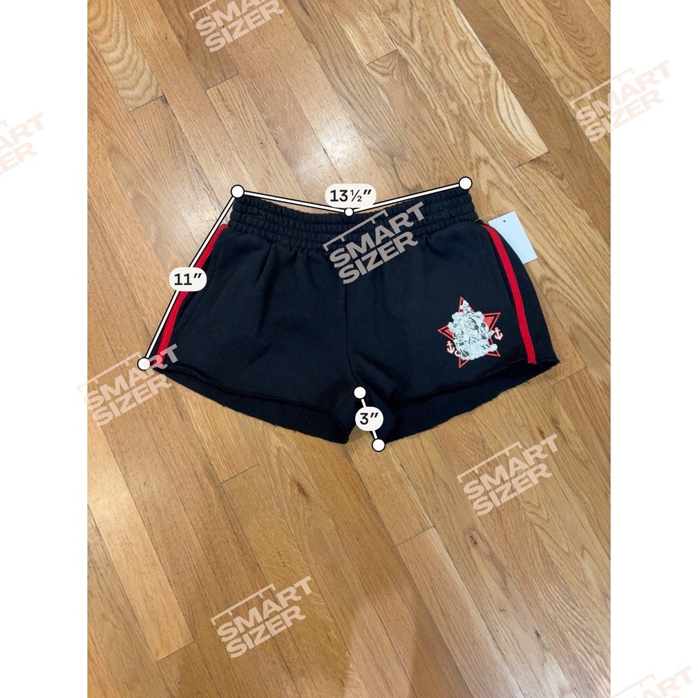 Disney Black Athletic Shorts with Red Stripes - Picture 6 of 6